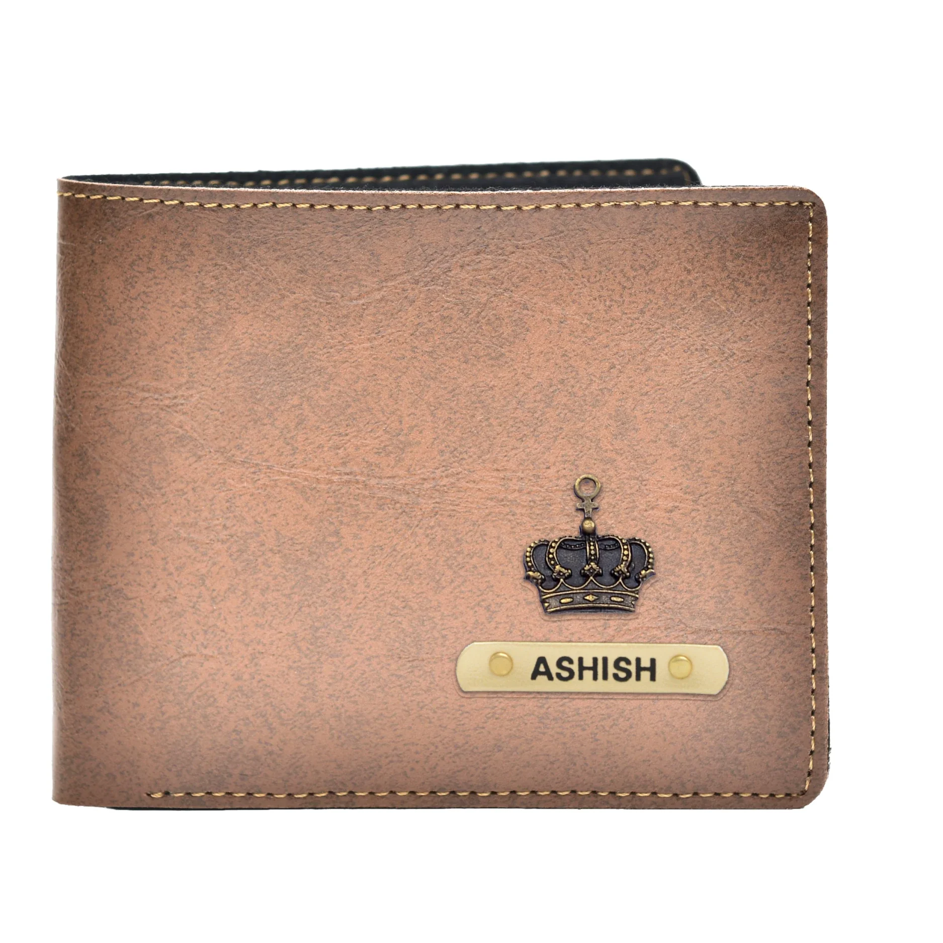 Buy Husk N Hoof RFID Protected Leather Wallet for Men | Mens Wallet Leather  | Wallets for Men | Purse for Men | Crunch Brown at Amazon.in